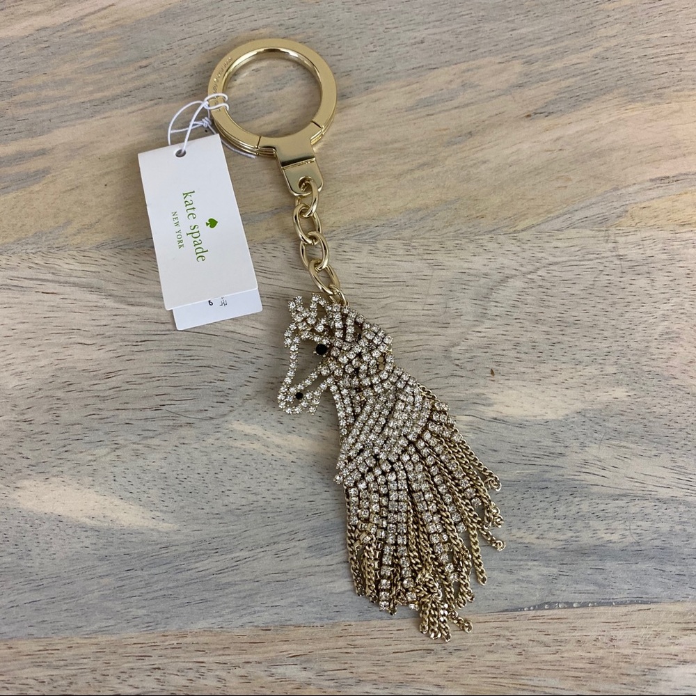Kate Spade Jeweled Horse Keychain, BNWT!